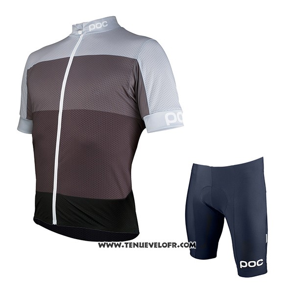 2017 Maillot Ciclismo POC Fondo Elements Marron Manches Courtes et Cuissard